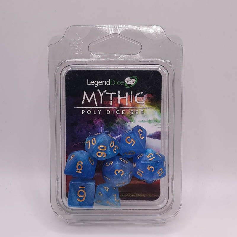 Blue Colour Mythic Dice Set