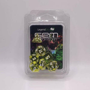 Legend Dice Gem Yellow Dice Set