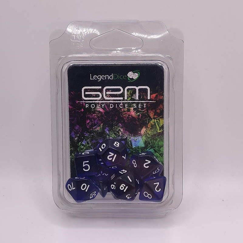 Legend Dice Gem Purple Dice Set