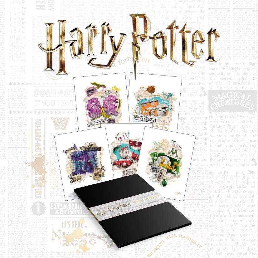 Harry Potter Lithograph Set Artwork