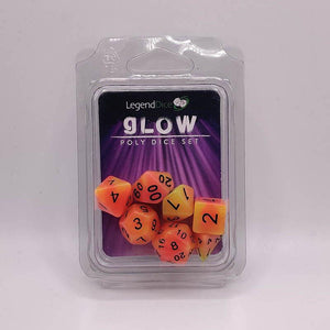Glow Dice Set Orange