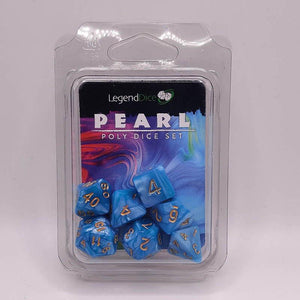 Baby Blue Pearl Dice Set - Fun Flies Ltd