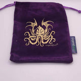 Purple Dice Bag with Cthulhu 